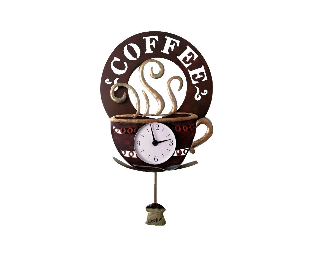 RELOJ CAFE PENDULO