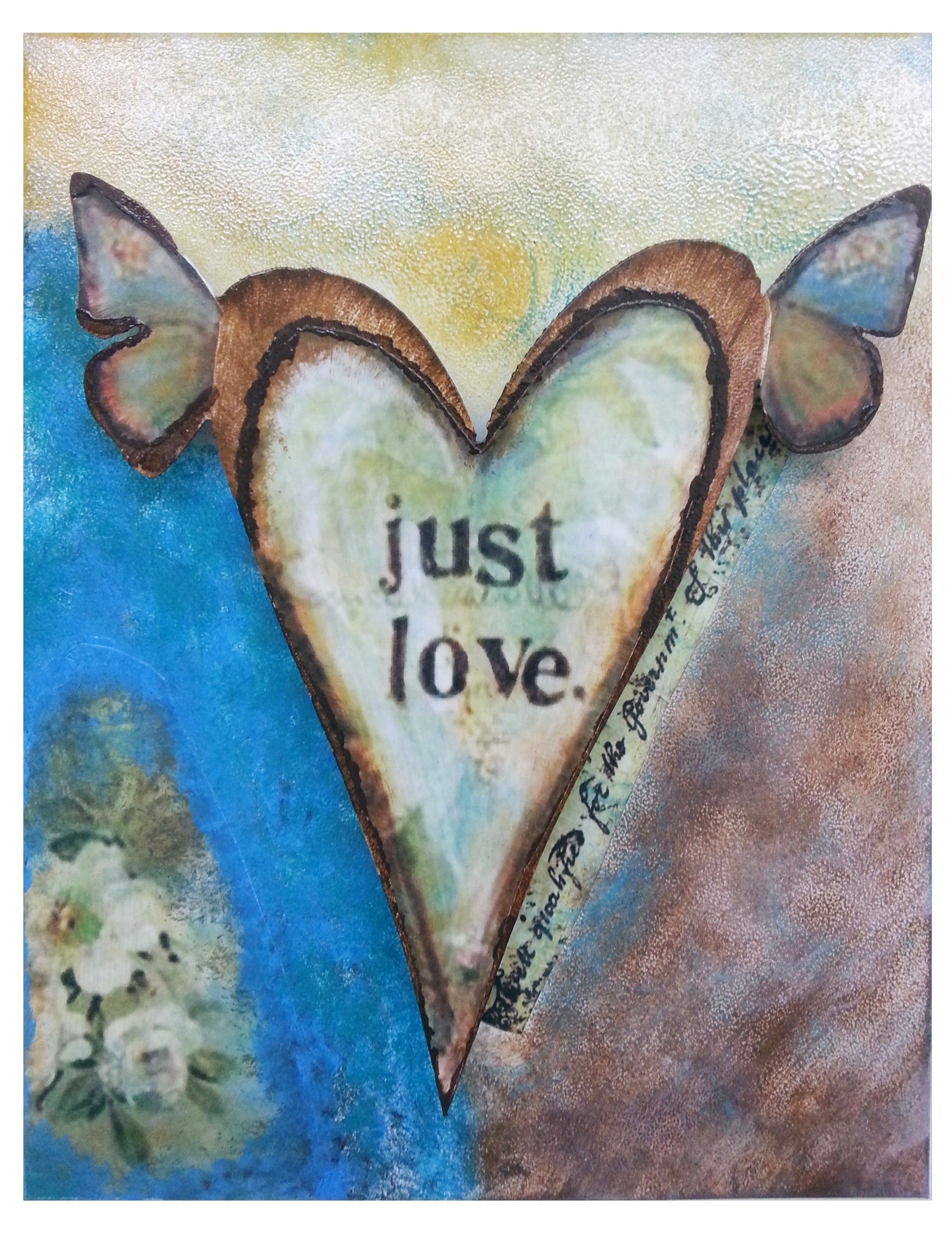 Cuadro 3d Vintage  Just Love