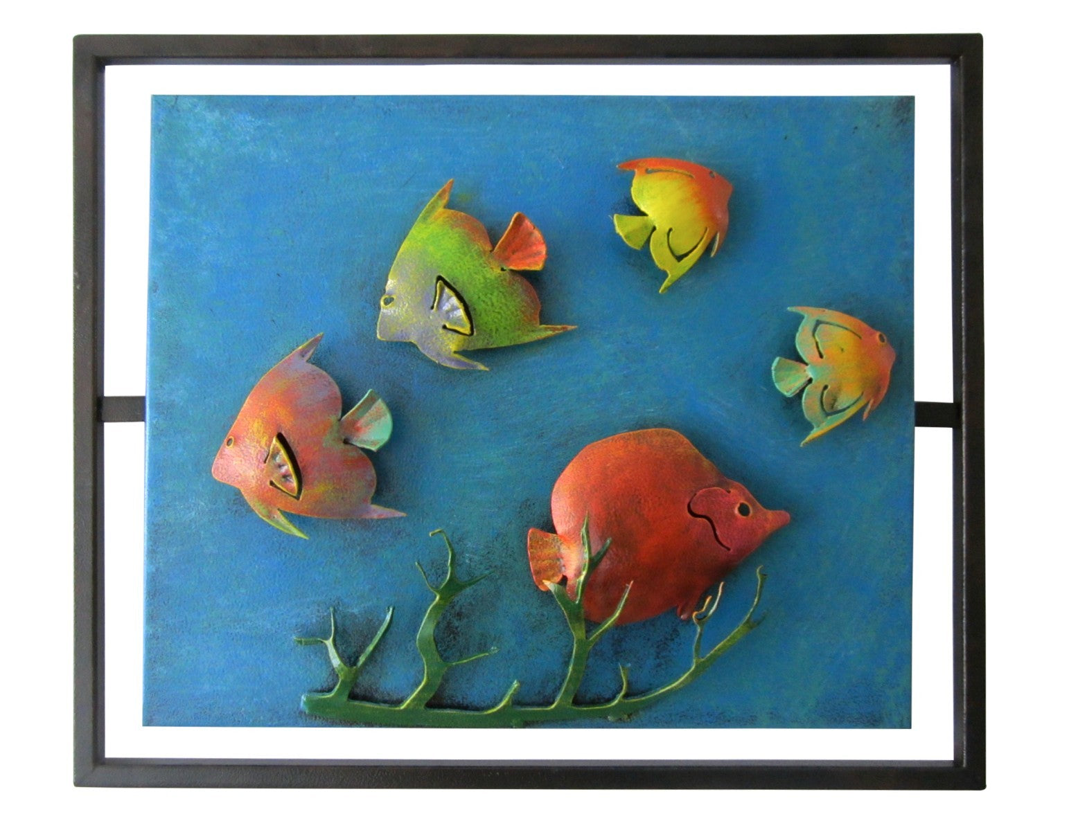 Cuadro flotante peces