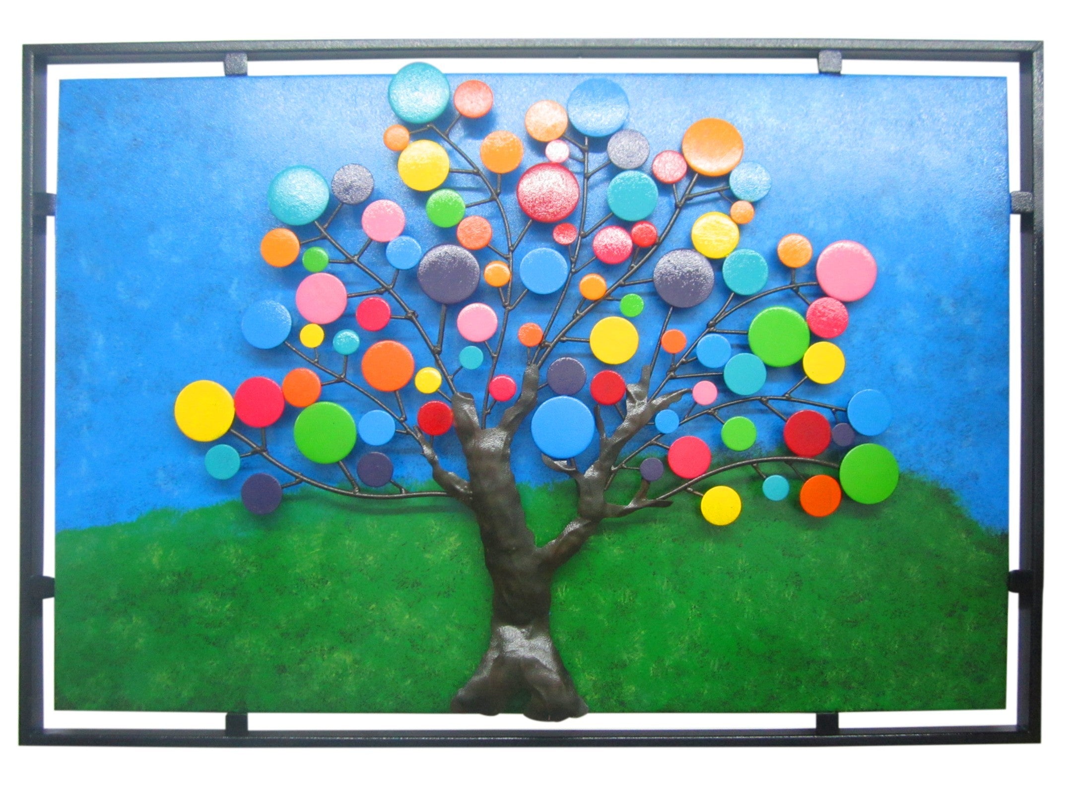 Cuadro flotante Arbol Globos