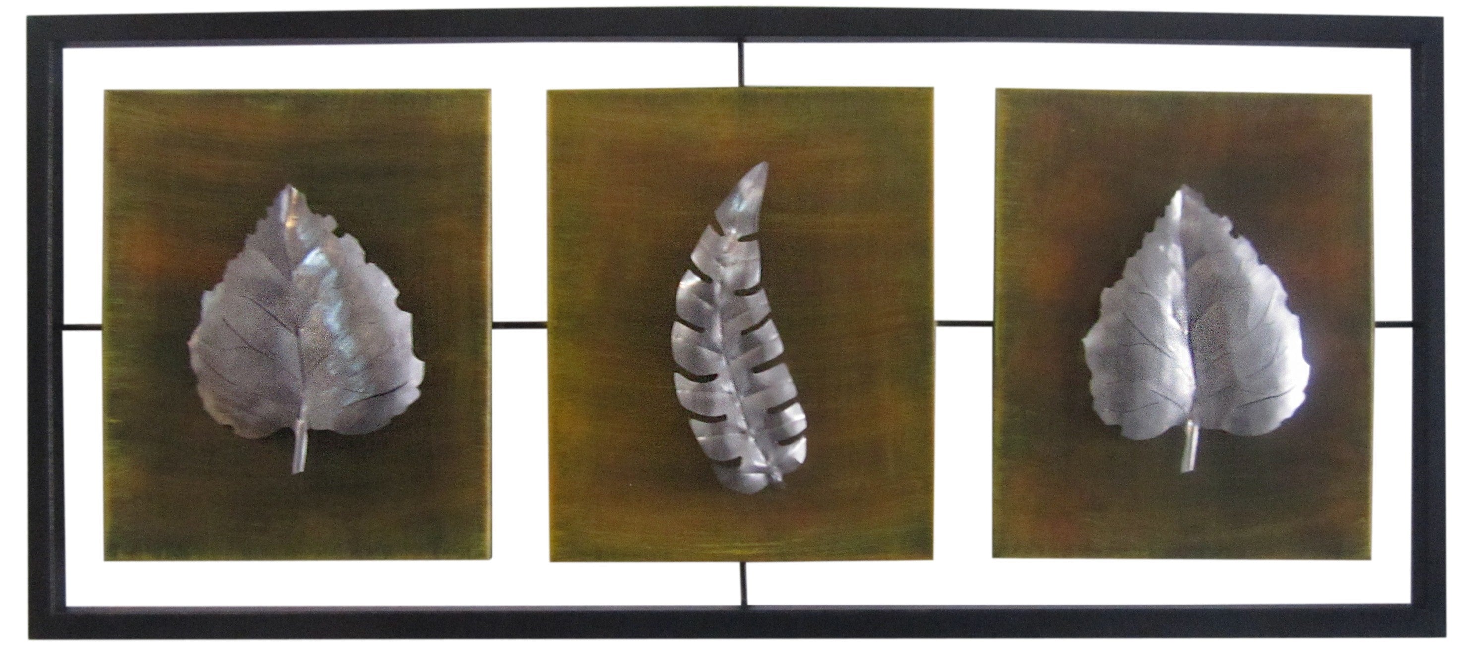 Cuadro Triptico Hojas