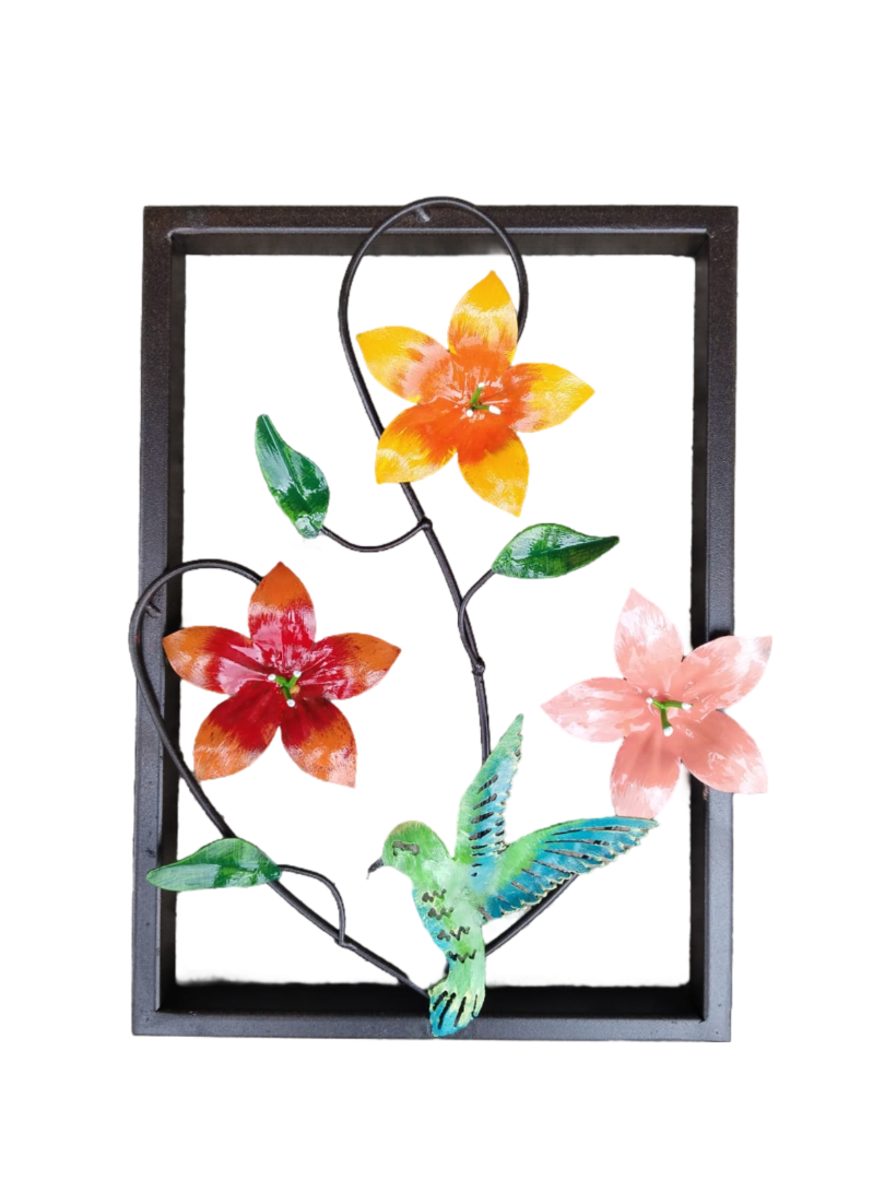 Tradicional floral y colibri