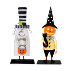 Dúo fantasma y calabaza