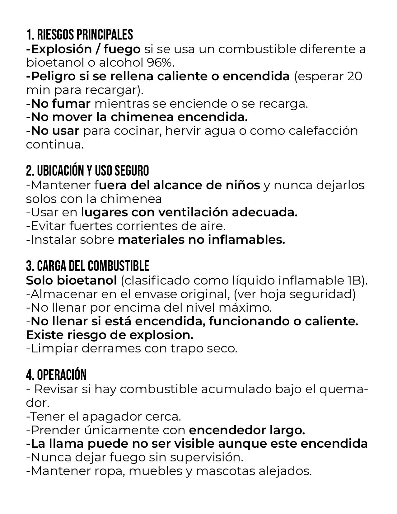 Mesa Chimenea Lamina