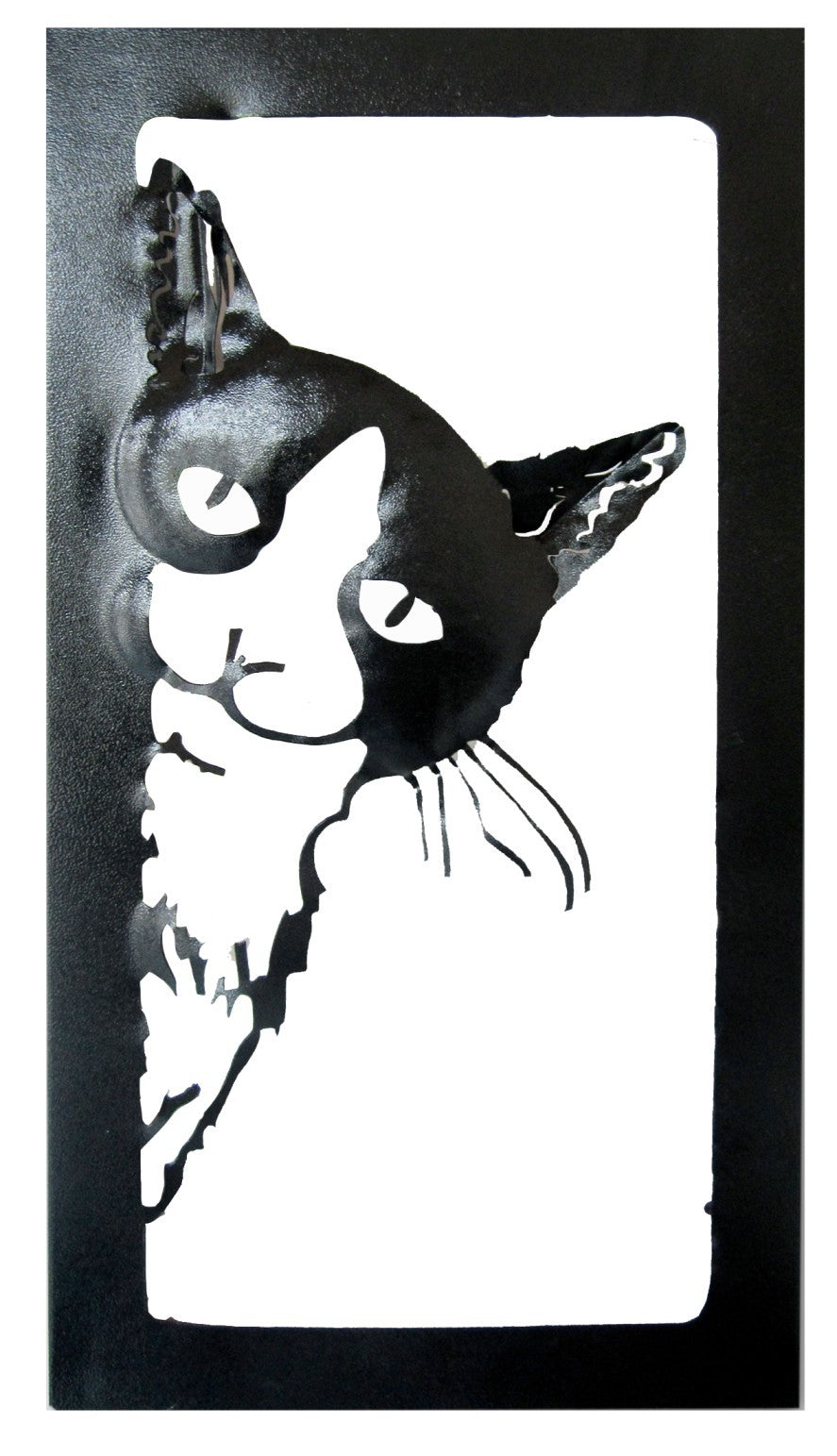 Cuadro calado gato mirón