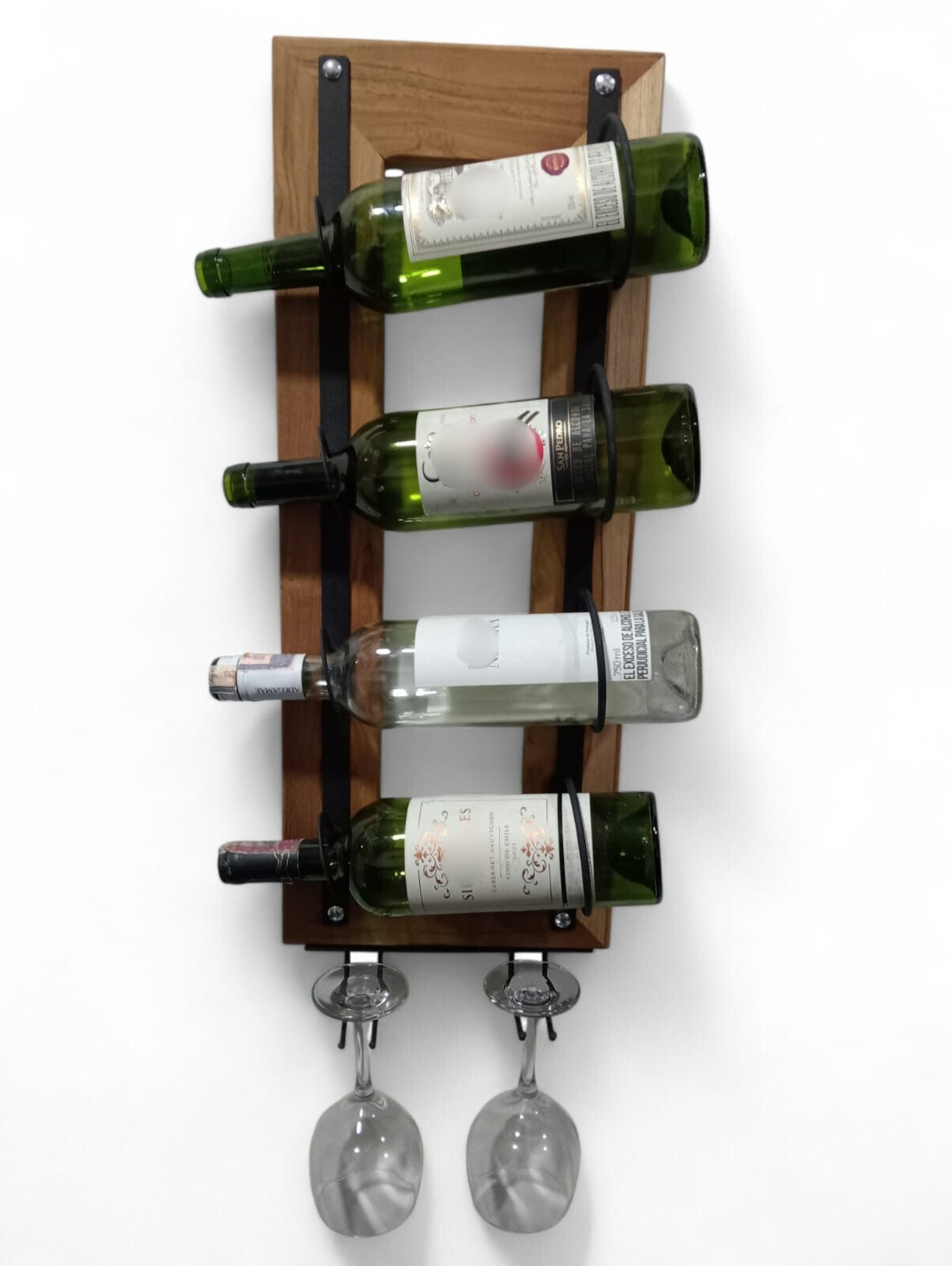 Portavinos mural de 4 botellas- Vertico Vinea