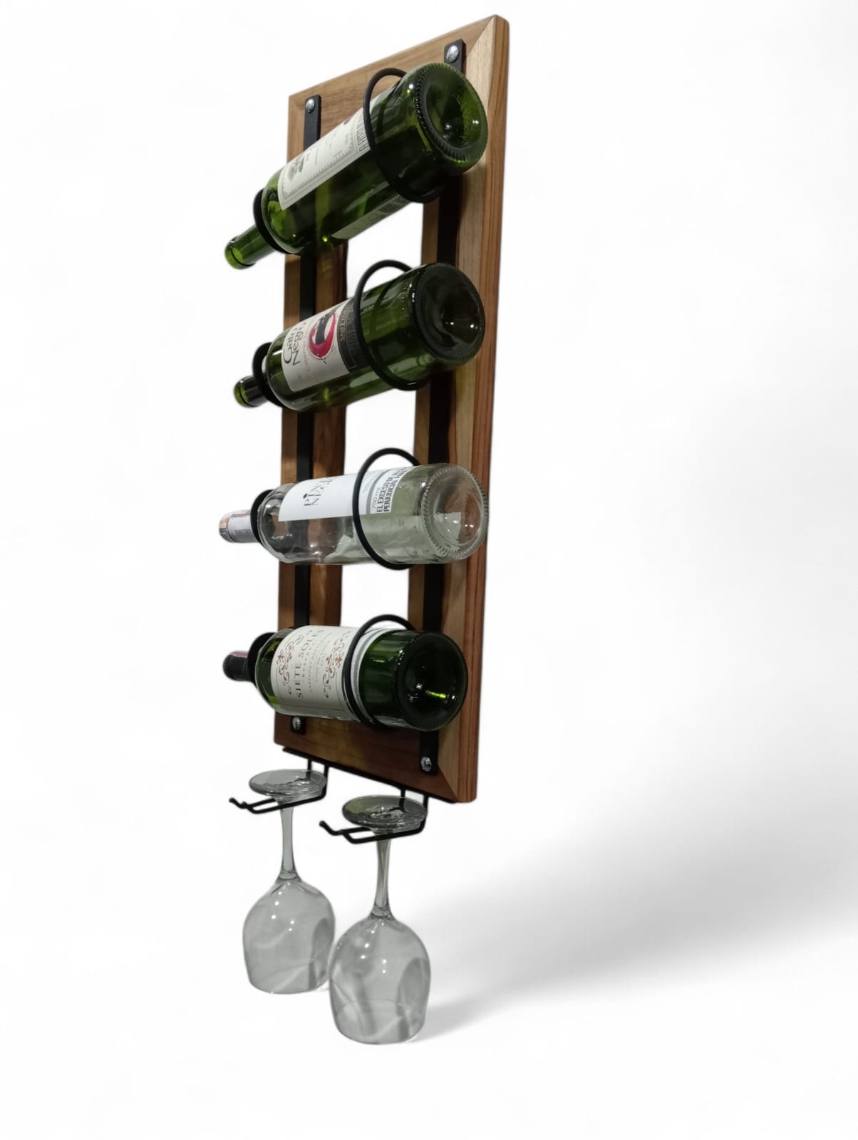 Portavinos mural de 4 botellas- Vertico Vinea