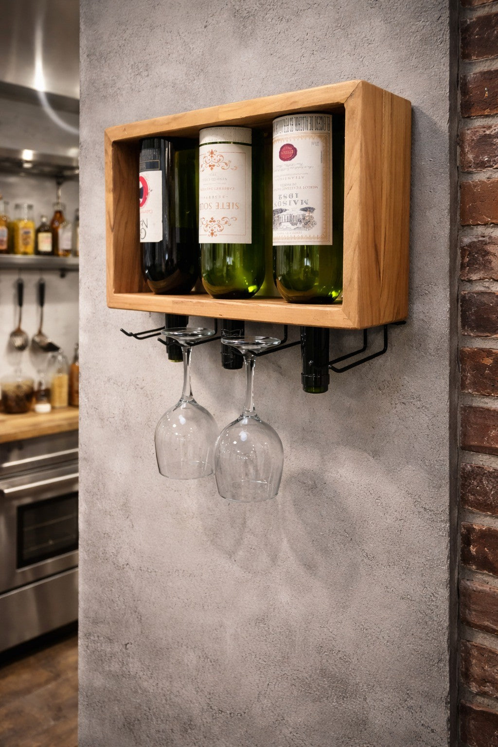 Cava Nexo – Portavinos mural con copero