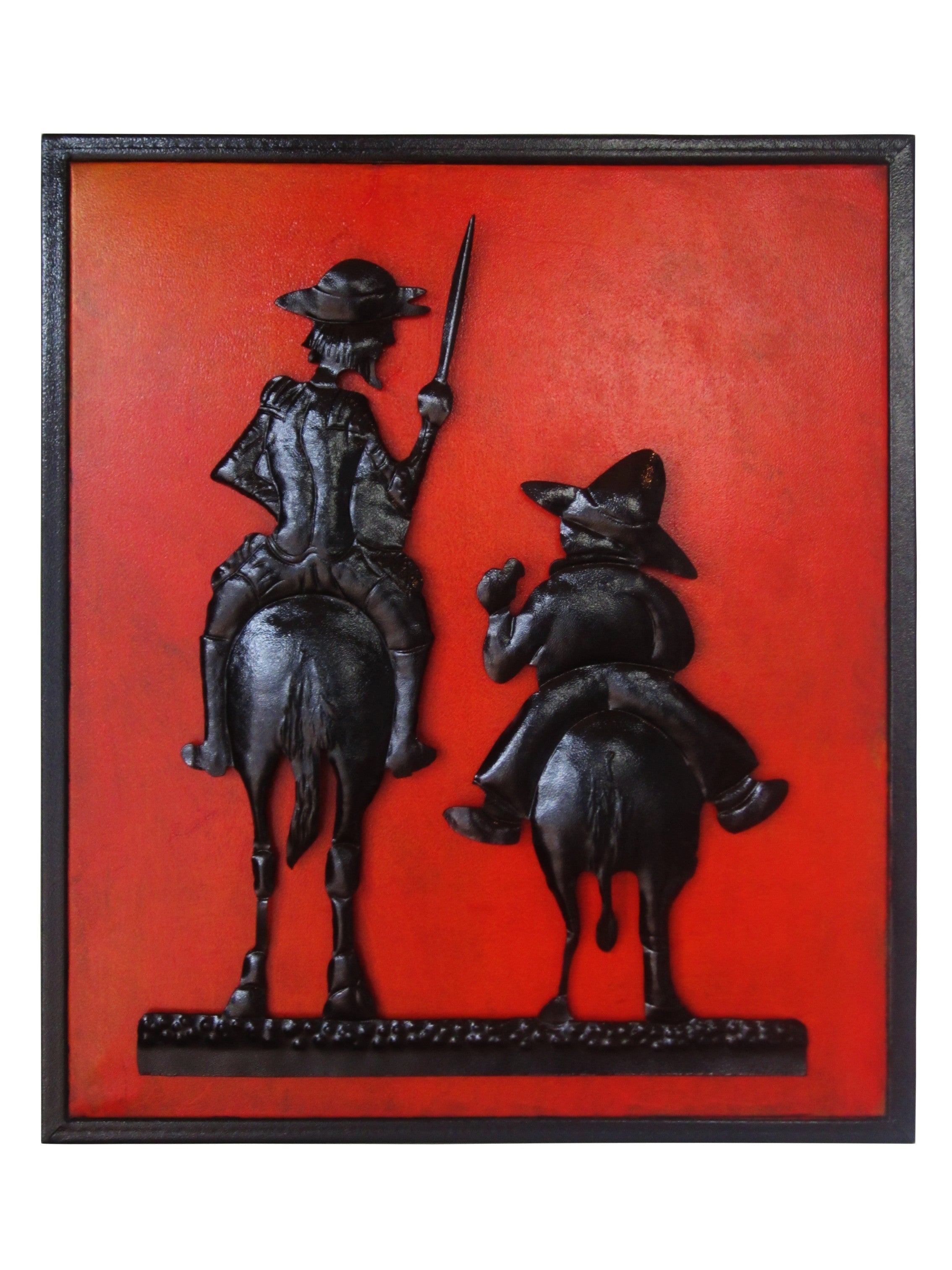 Cuadro 3d Quijote y Sancho