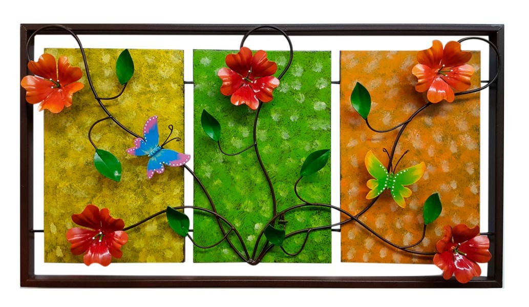 Tríptico Flor corazón