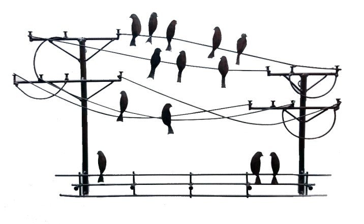 Aplique pájaros poste